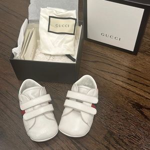 Authentic Gucci crib sneakers
